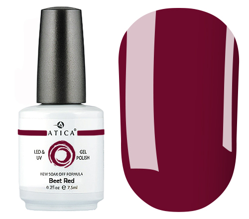 Atica Beet Red GPM98 gel-varnish (plum, enamel), 7.5 ml