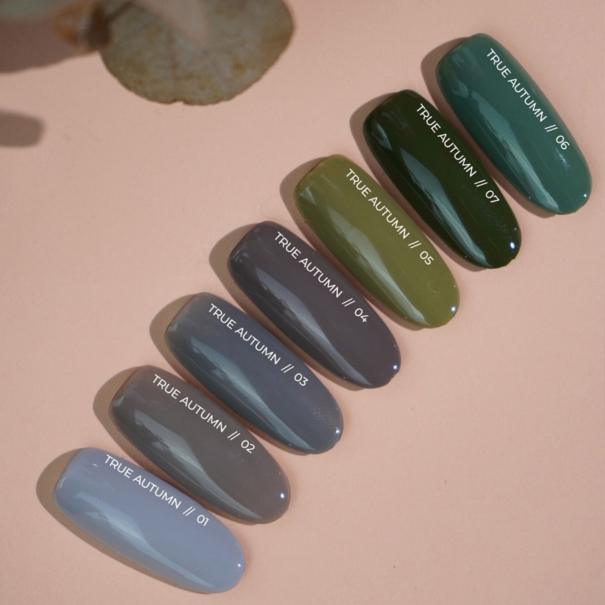 Siller Gel polish for nails True Autumn №2, 8 ml