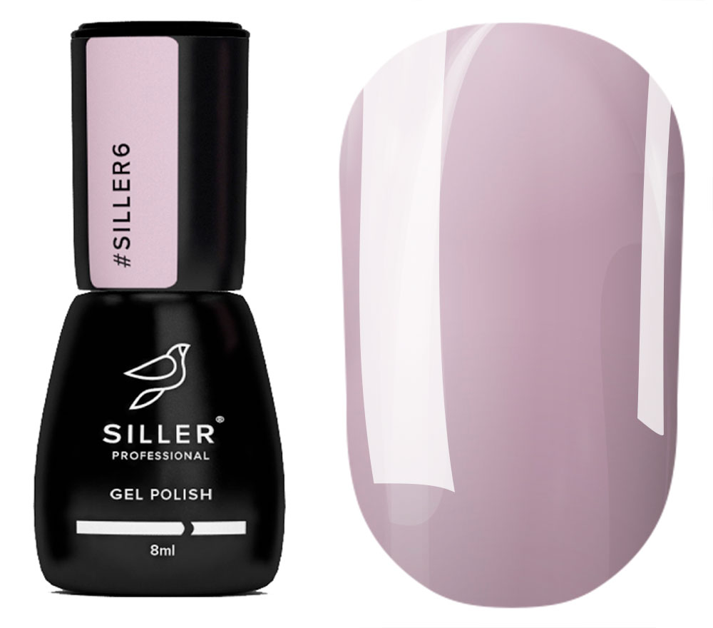 Siller gel varnish No. 006 (ash pink, enamel), 8 ml