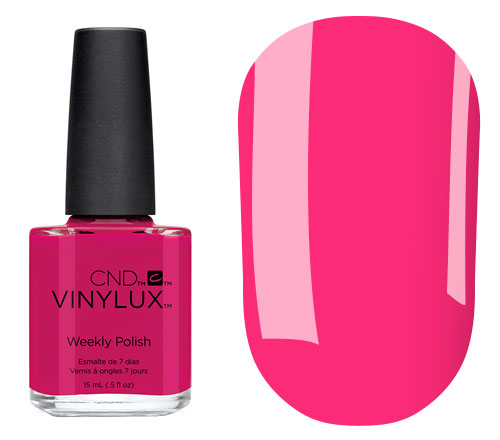 Varnish CND Vinylux Weekly Polish - Pink Leggings (237) (hot pink, enamel), 15 ml