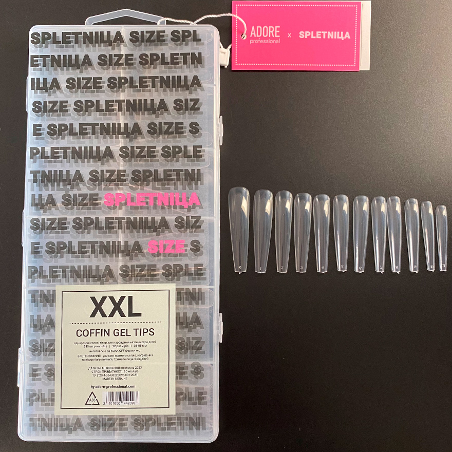 ADORE Gel Tips Gel Tips COFFIN XXL