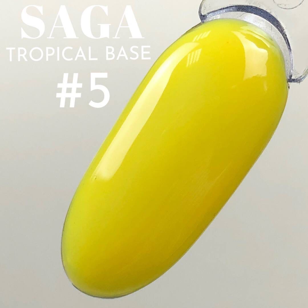 SAGA professional tropical BASE з пензликом 5 (жовтий, неоновий), 9 мл