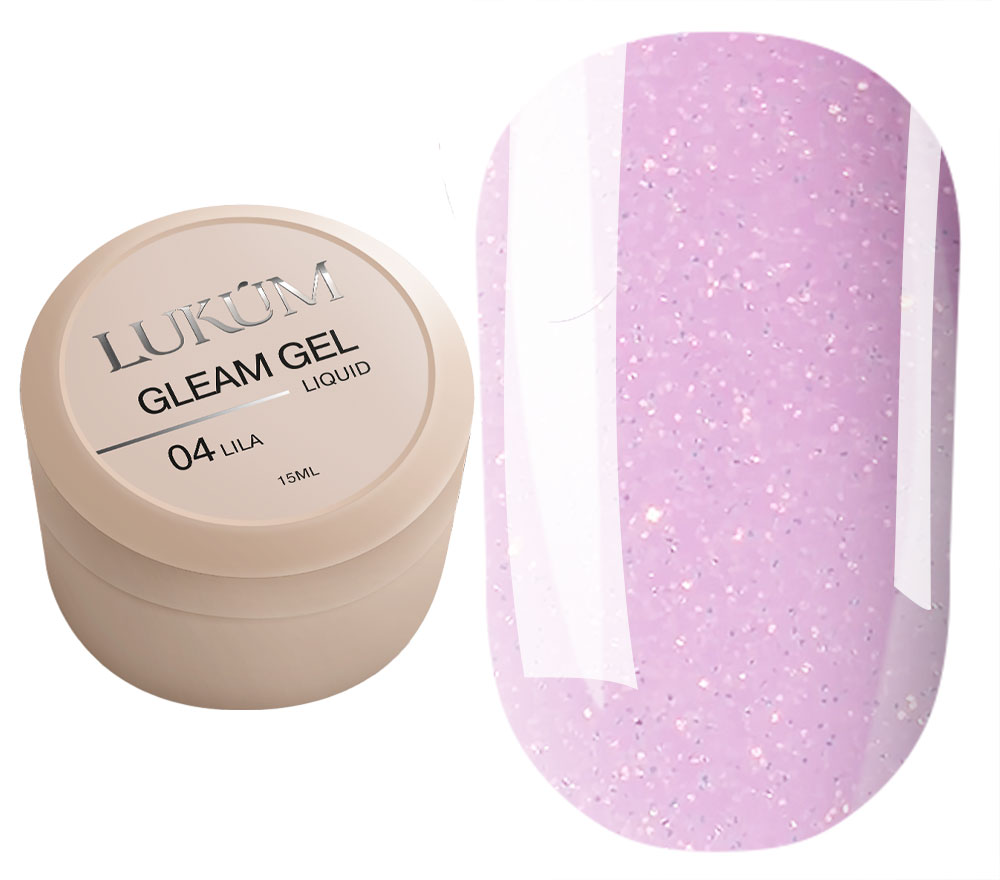 Lukum Гель для ногтей Liquid Gleam Gel 04, 15 мл