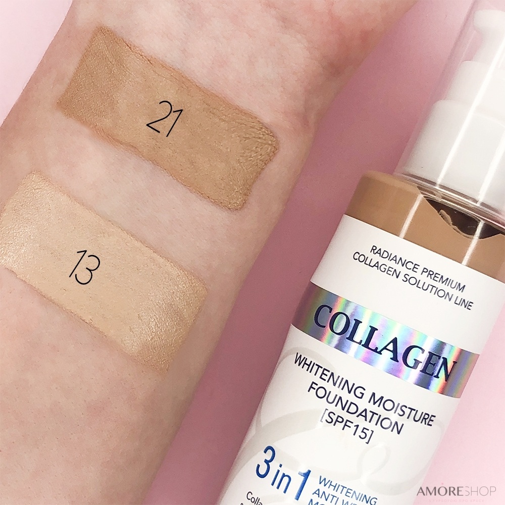 ENOUGH Collagen Whitening Moisture Foundation 3 in 1 foundation, No. 13, 100 ml