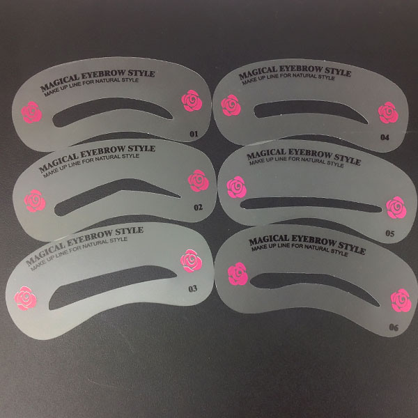 Set of stencils for eyebrows 24 shapes Set of stencils for eyebrows 24 shapes