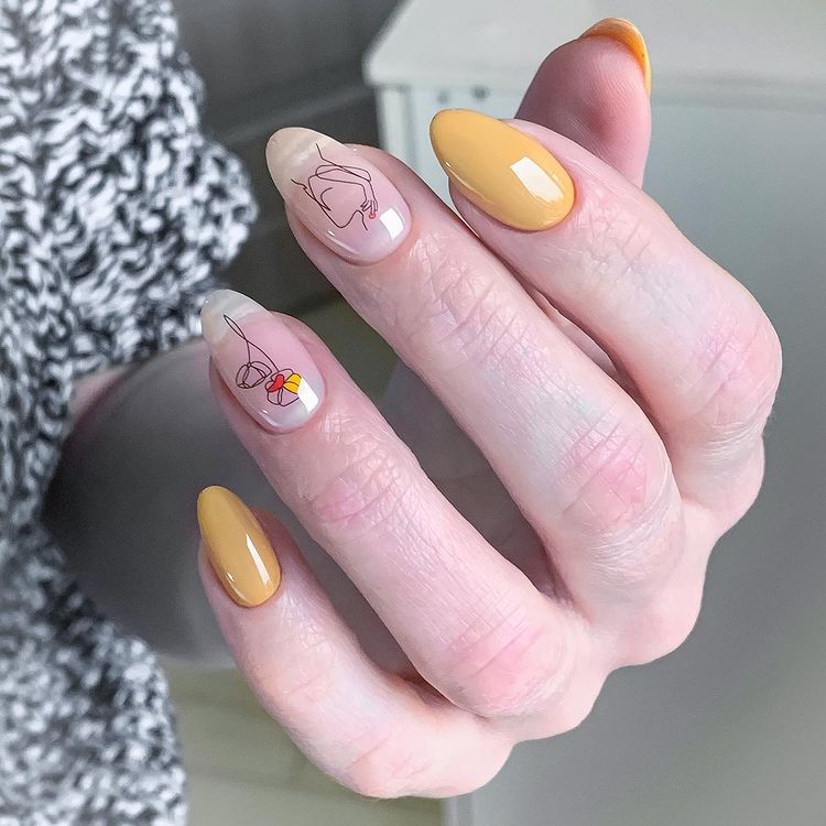 Гель-лак NUB 202 (карамельно-жовтий​, емаль), 8 мл