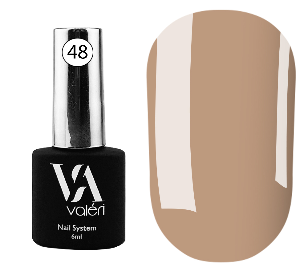 Valeri База для ногтей Color Base 048 (какао), 6 мл