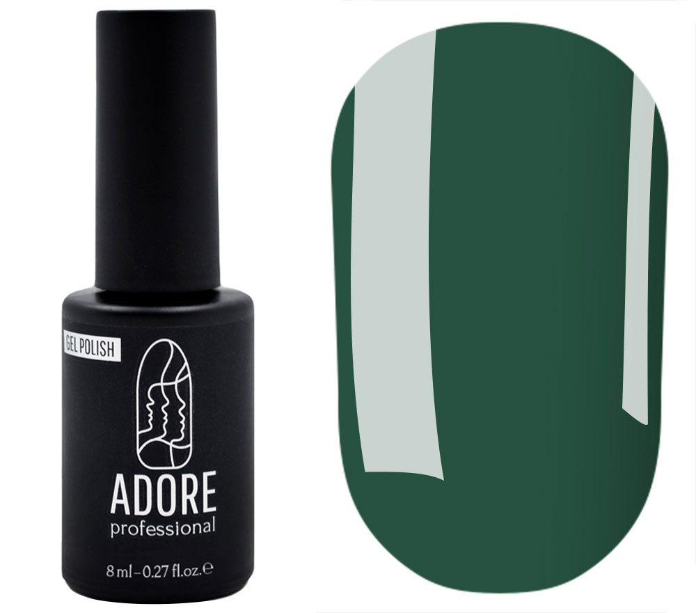 Гель-лак ADORE Professional №430 (зелений, емаль), 8 мл