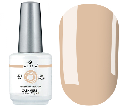 Gel Polish Atica GPM 243 Cashmere (beige, enamel), 7.5 ml