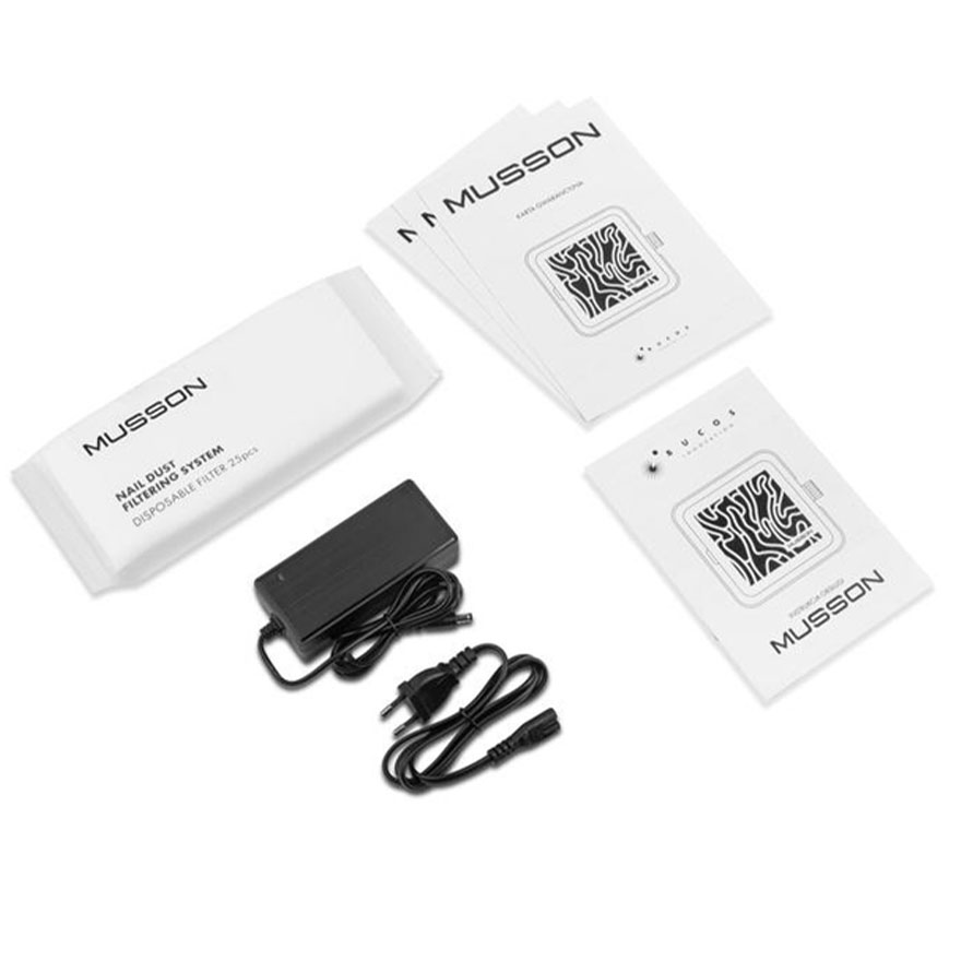 MUSSON Витяжка для манікюру та педикюру X 2 Graphite на 72W (гарантія 24 місяці)