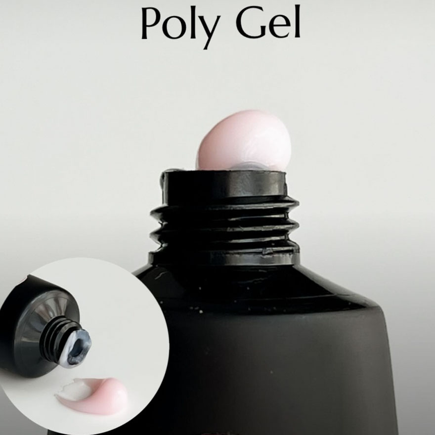 Molekula Gel for nails Poly Gel №02 Pink (light pink, translucent), 30 ml