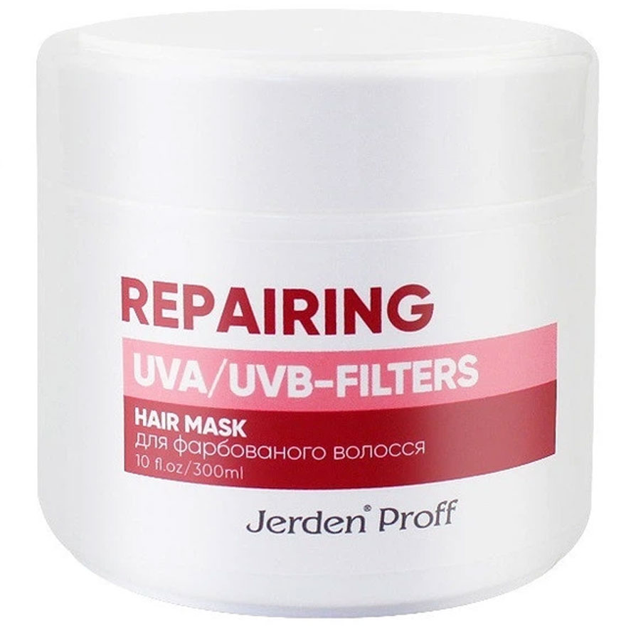Jerden Proff REPAIRING Маска для фарбованого волосся з токоферолом та UVA/UVB-фільтрами, 300мл