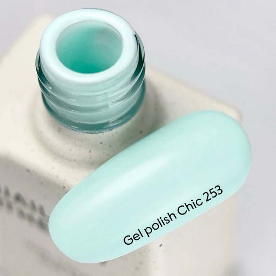 Nails Of The Day Гель-лак для нігтів Chic 253 (пастельно-бірюзовий), 10 мл Nails Of The Day Гель-лак для нігтів Chic 253 (пастельно-бірюзовий), 10 мл