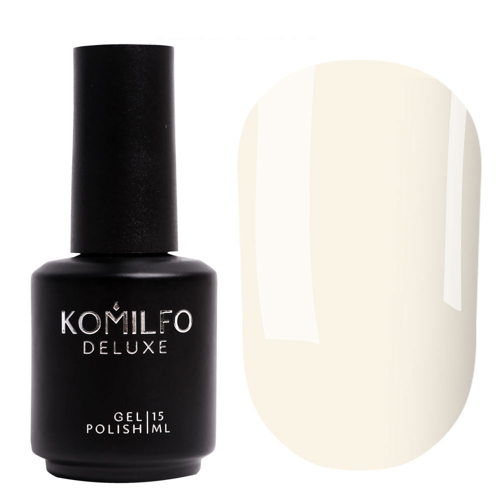 Гель-лак Komilfo Deluxe Series D004 (кремово-сірий, емаль), 15 мл Гель-лак Komilfo Deluxe Series D004 (кремово-сірий, емаль), 15 мл