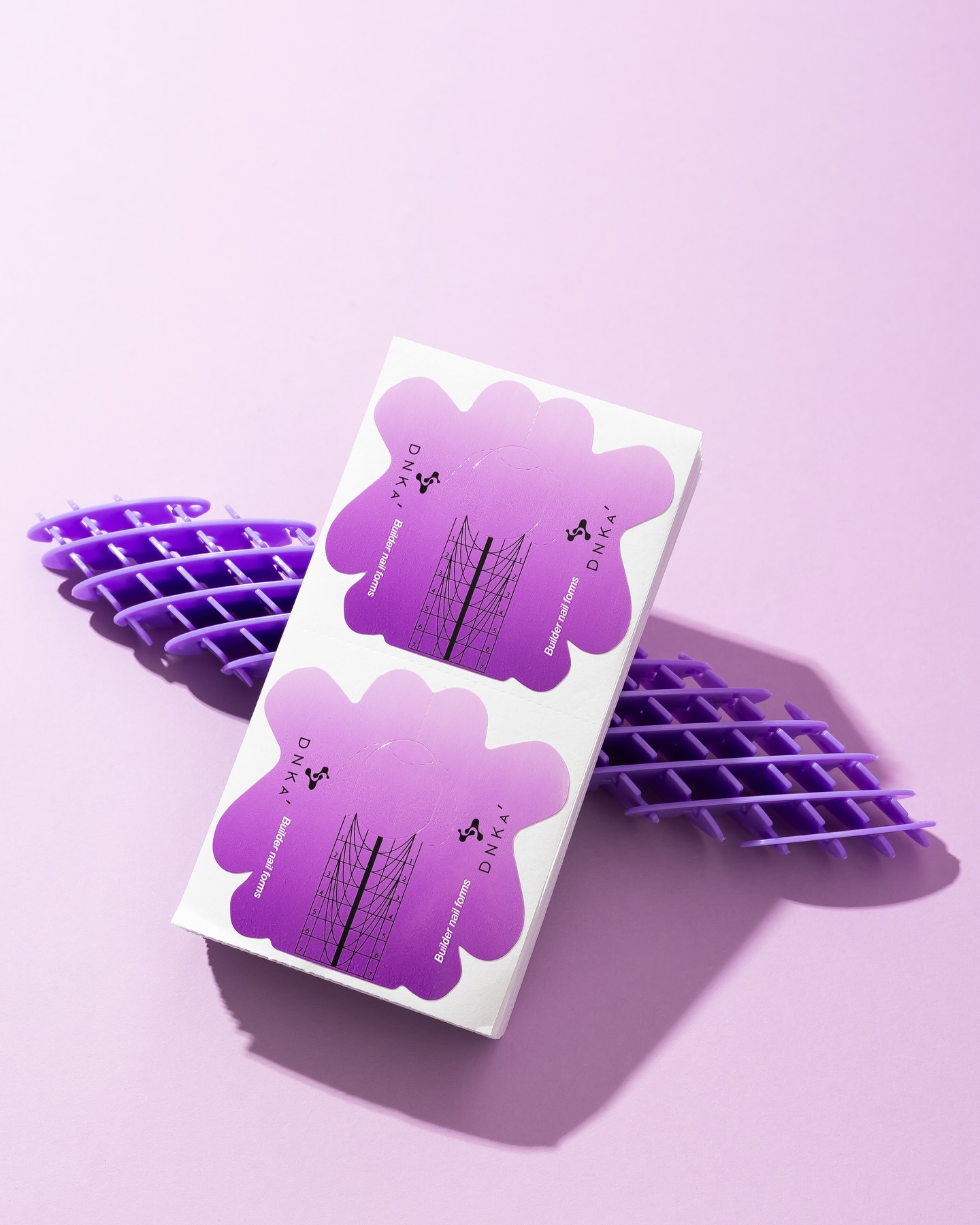 DNKa Нижние формы Builder nail forms short, 100 шт