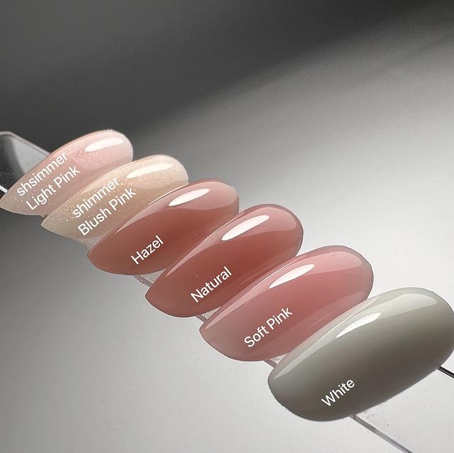 Atica PolyMix Blush Pink Shimmer - полігель пастельно-рожевий з мікроблиском, 60 г