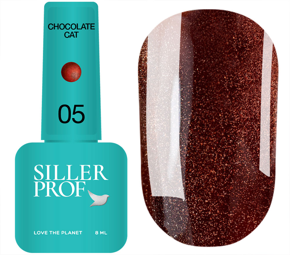 Siller gel varnish No. 037 (warm red, enamel), 8 ml