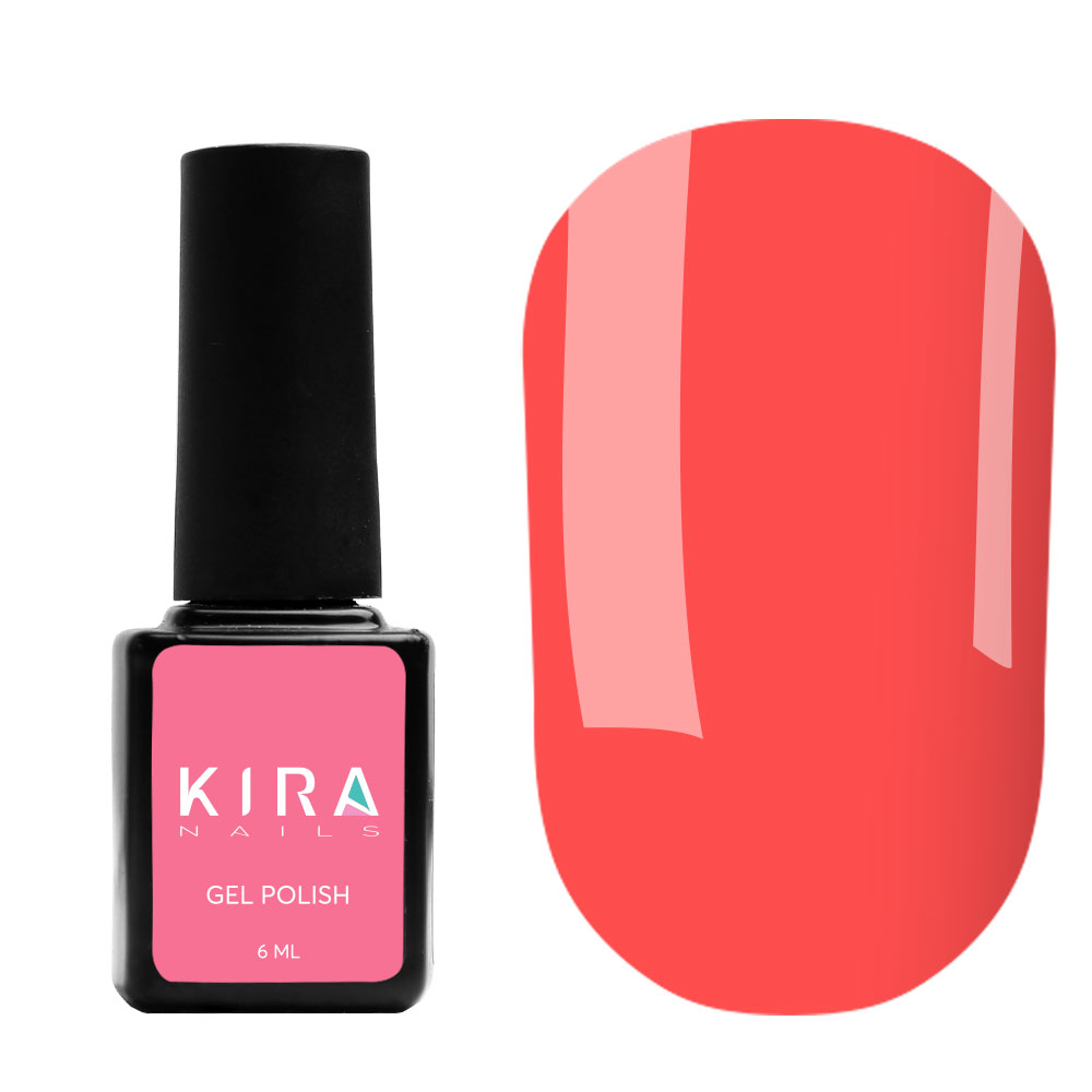 Kira Nails gel varnish No. 016 (very bright raspberry, neon), 6 ml