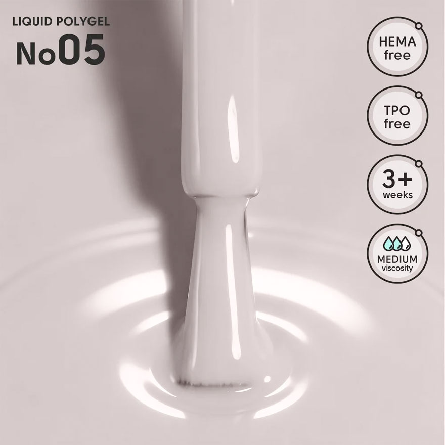 Shelly Жидкий полигель Liquid PolyGel 05, 12 мл