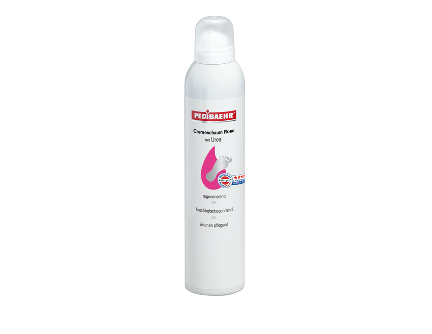 Foot cream foam with 10% urea and rose oil BAEHR Cremeschaum Rose mit Urea, 300 ml