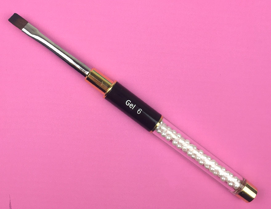 Gel brush Kira Nails Gel flat 6 (Nylon)