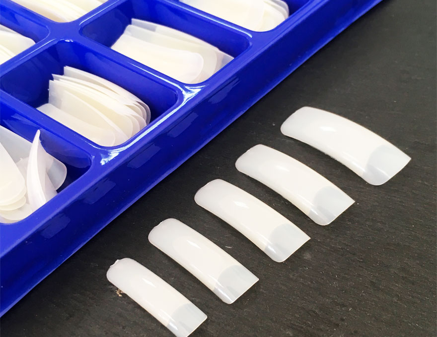 VV Meijiaer Tips for nail extension, Classic (wide contact area), 100 pcs., Matte