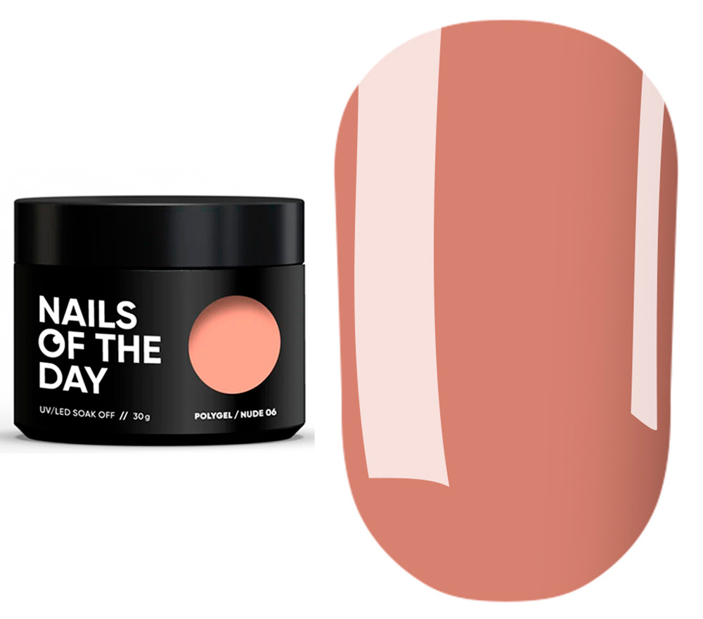 Nails Of The Day Nail gel Poly Gel Nude 06, 30 ml