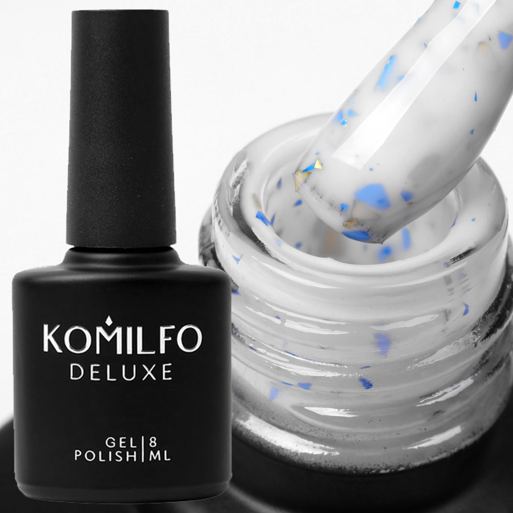 Komilfo Potal Base P009 (milky with blue and gold potal), 8 ml