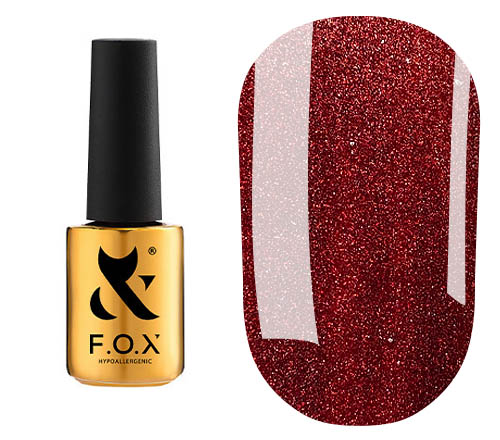FOX Sphynx Cat eye gel varnish No. 001 (dark red, magnetic), 7 ml
