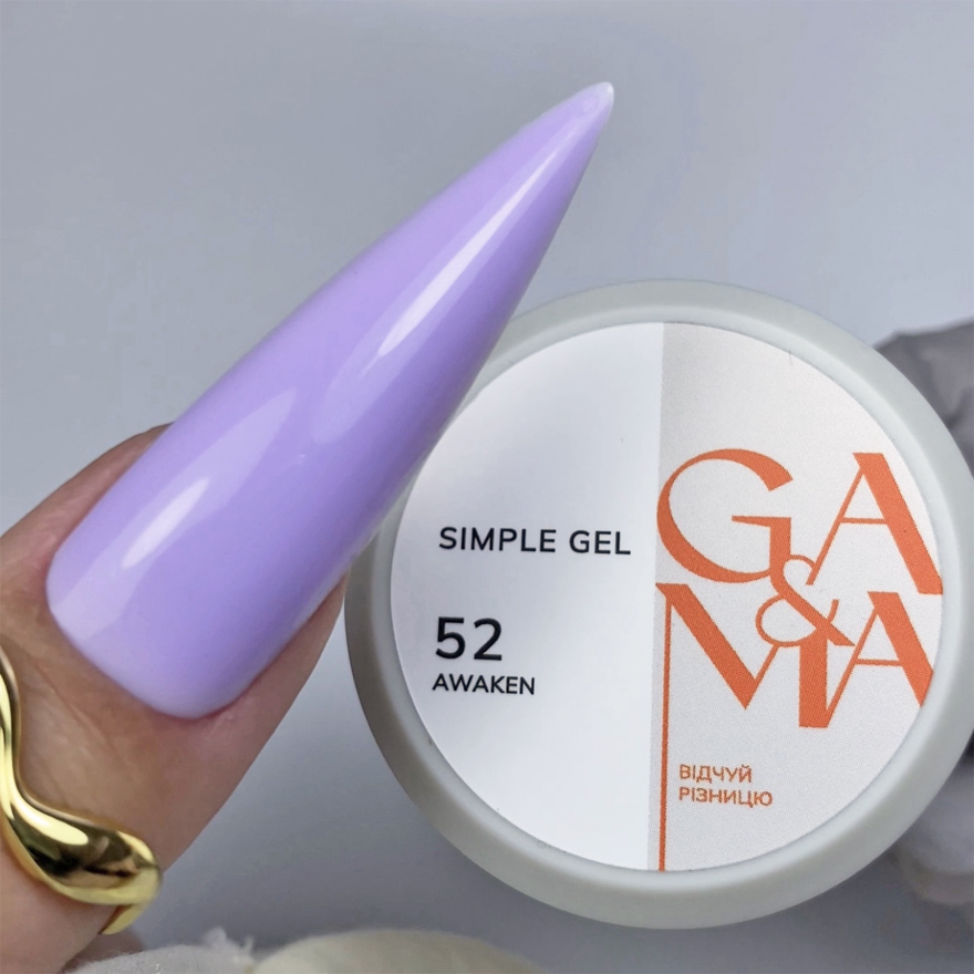 GA&MA Gel sample Simple gel 001 Clear, 15 ml
