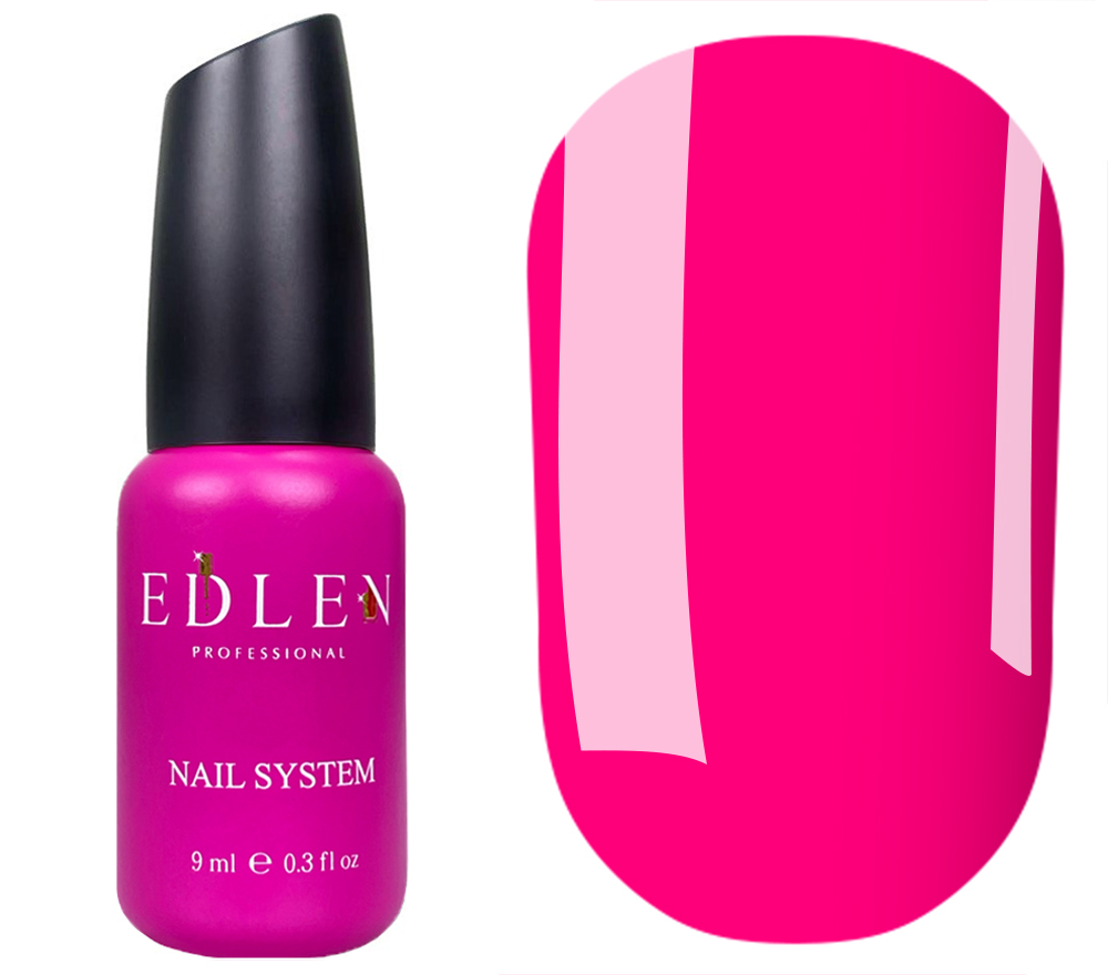 Edlen База для ногтей Cover base Neon 44 (фуксия, неоновый), 9 мл
