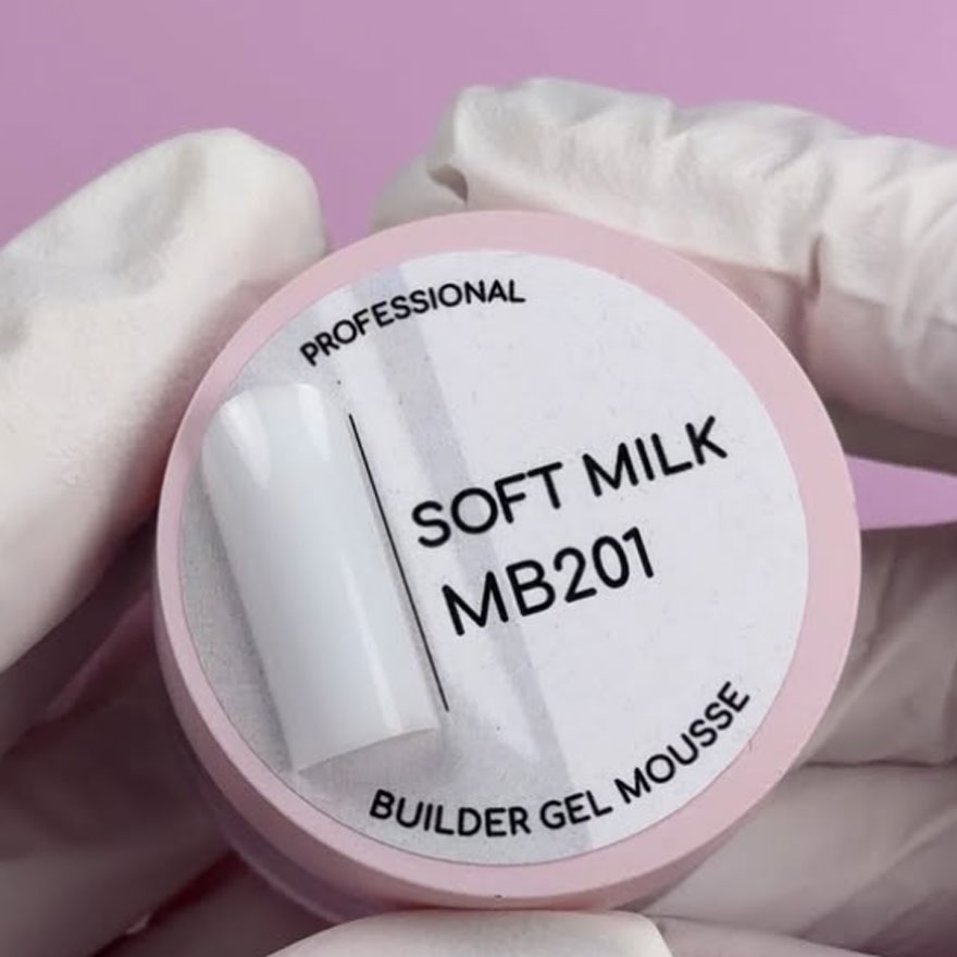 Molekula моделирующий гель Builder Builder gel MOUSSE MB201 SOFT MILK, 30 мл Molekula моделирующий гель Builder Builder gel MOUSSE MB201 SOFT MILK, 30 мл