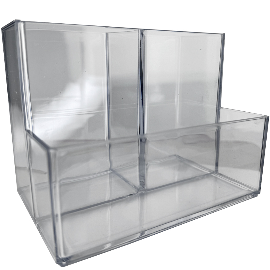 Stand for nail files and brushes on 3 sections (transparent) Stand for nail files and brushes on 3 sections (transparent)