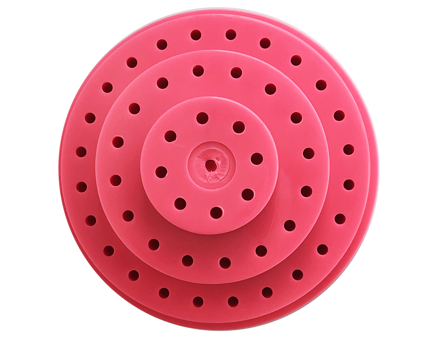 Stand for cutters (nozzles) with a cover (48 holes) large, bright pink