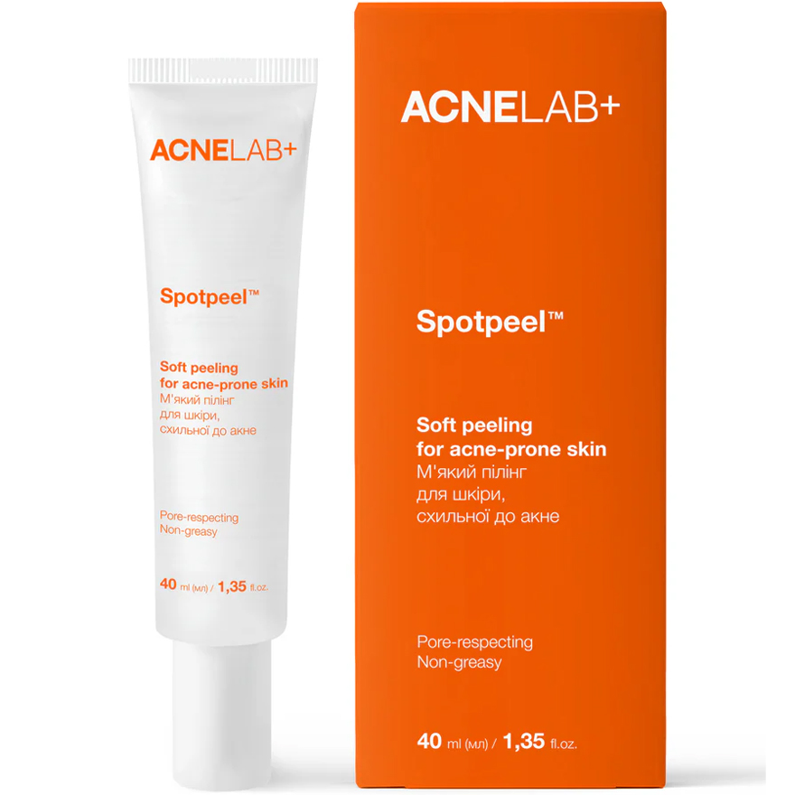 ACNELAB+ Пілінг м'який для шкіри, схильної до акне Spotpeel Soft peeling for acne-prone skin, 40 мл