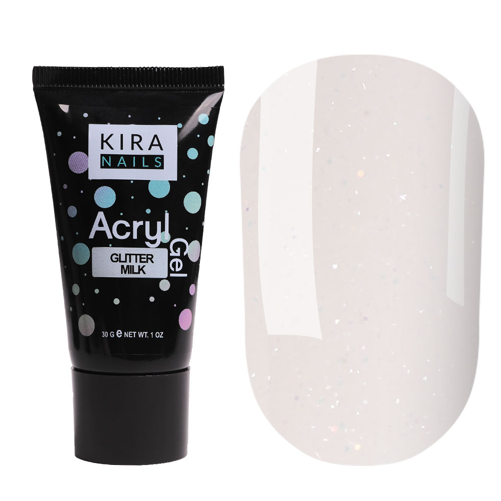 Kira Nails Acryl Gel Glitter Milk, 30 g