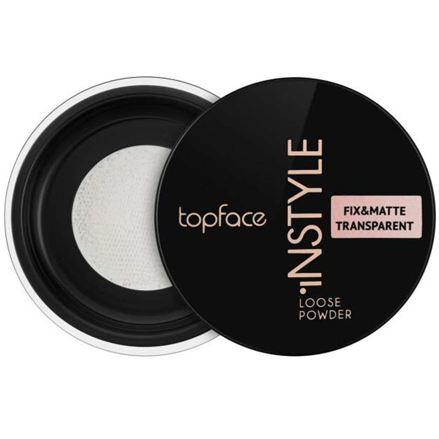 TopFace Loose powder "Perfective" - 101 Fix&Matte Transparent, 12 g