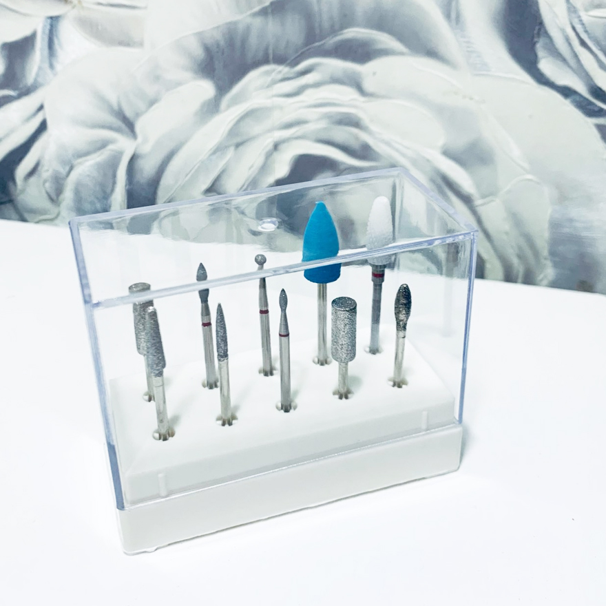 Box for cutters with a lid for 10 pcs, white Box for cutters with a lid for 10 pcs, white