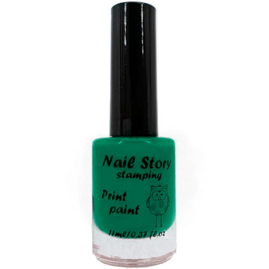 Nail Story stamping varnish No. 05 (green), 11 ml