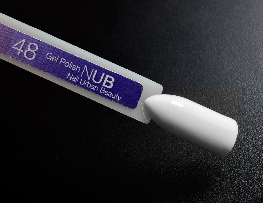 Гель-лак NUB 048 Whithe Collar (белый, эмаль), 8 мл Гель-лак NUB 048 Whithe Collar (белый, эмаль), 8 мл