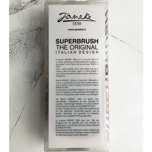 Janeke Superbrush Hair Comb Red & Black