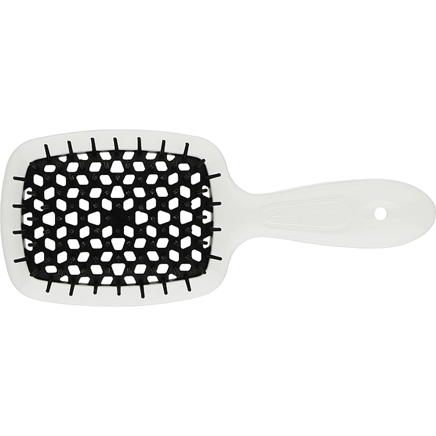 Janeke Superbrush Small Гребінець для волосся Біла з чорним