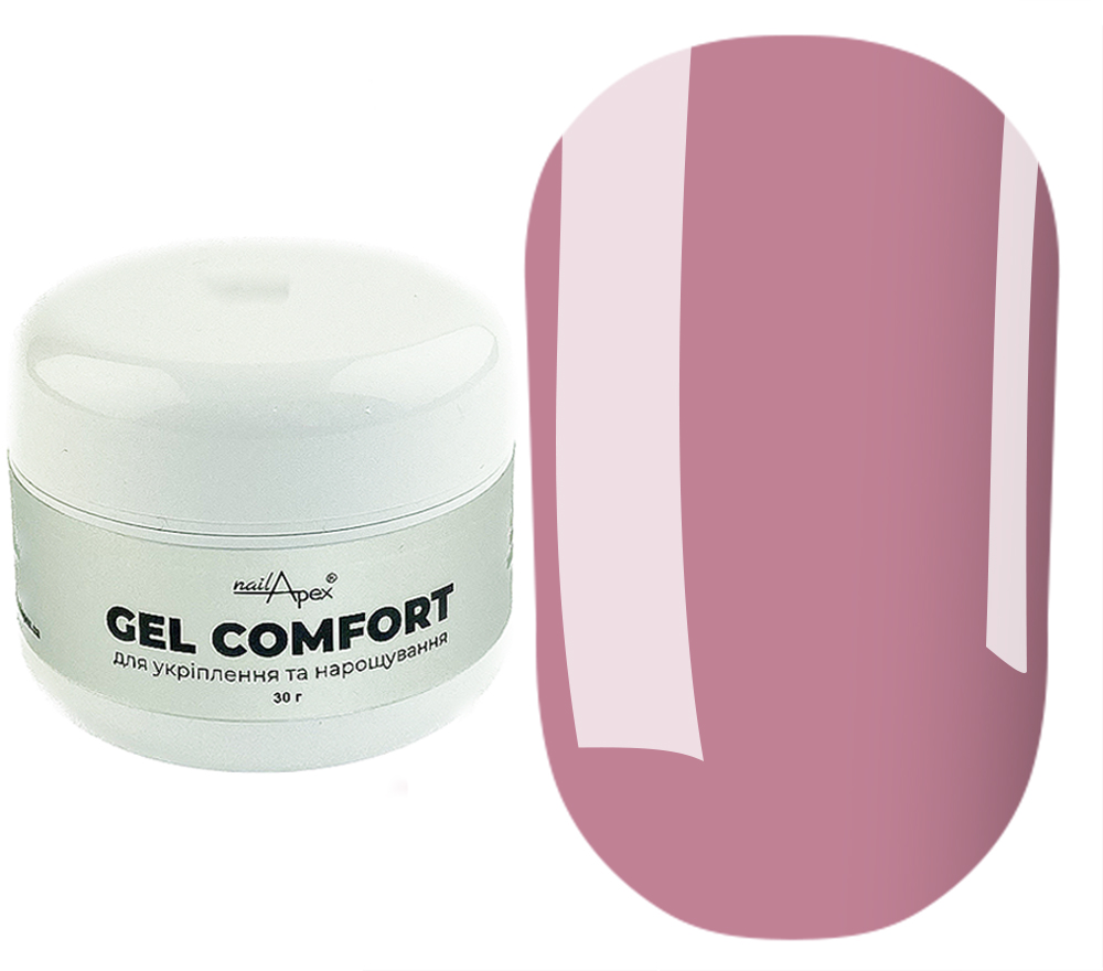 NailApex Dust-free gel COMFORT GEL No. 8, pink, 30 ml