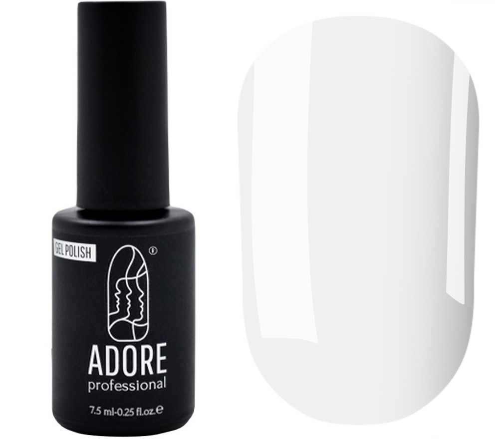 Гель-лак ADORE Professional P-09 (пастельный светло-серый, эмаль), 7,5 мл