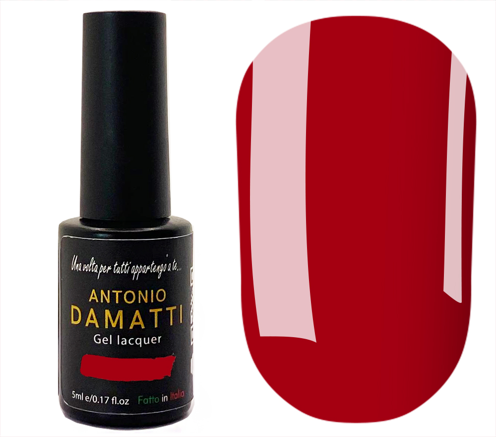 Гель-лак Antonio Damatti №068 (ализариновый, эмаль), 5 мл