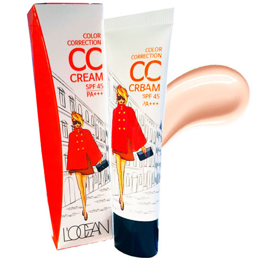 Locean Color Correction CC Cream Тональный крем, подстраивающийся под цвет кожи SPF45, 30 мл