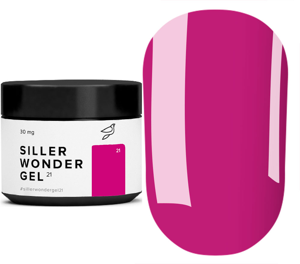 Гель Siller LED/UV Wonder Gel №01 Clear ( One Phase) прозрачный, 30 мл