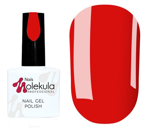 Molekula gel varnish No. 021 (red-brick, enamel), 11 ml