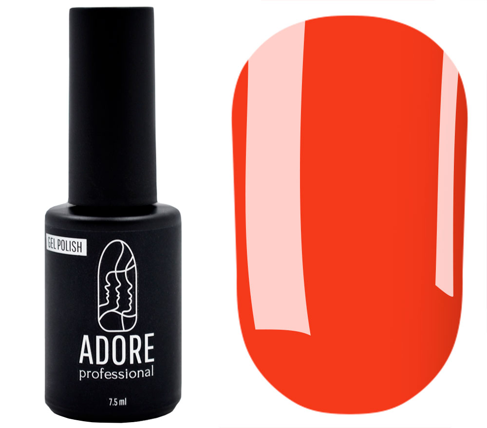 Гель-лак ADORE Professional №290 (яркий оранжевый, эмаль), 7,5 мл
