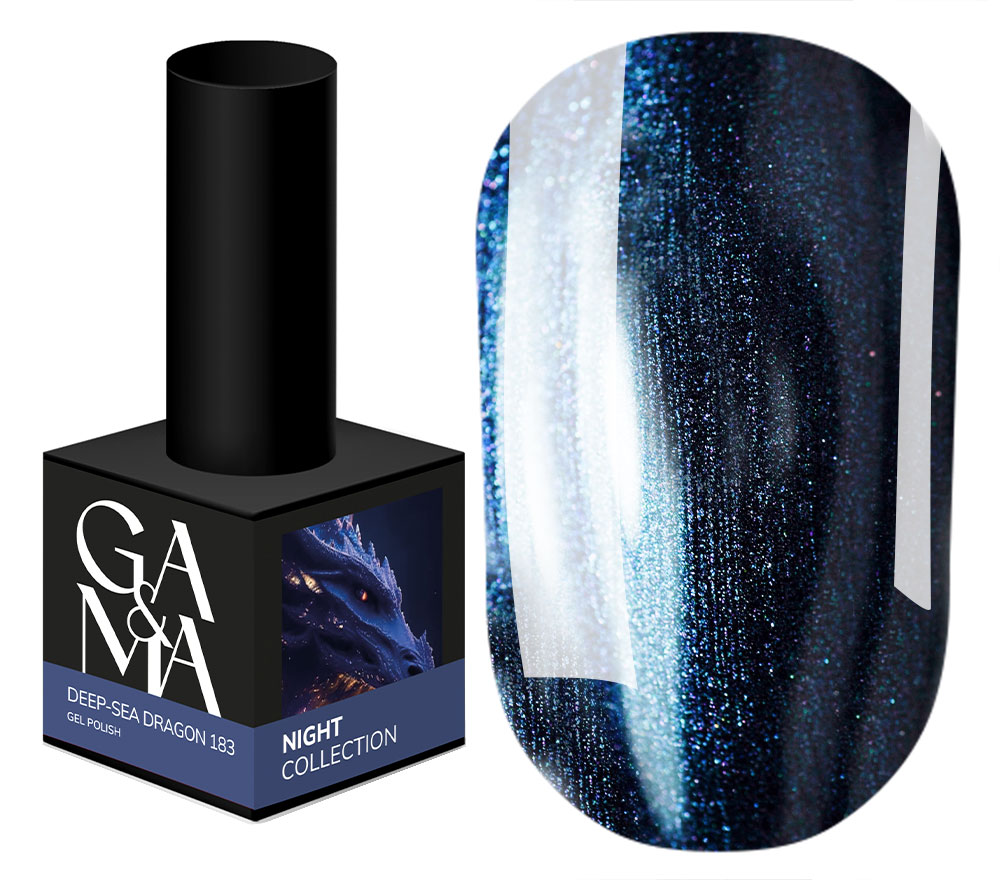 GA&MA Гель-лак Night collection 183 Deep-Sea dragon, 10 мл
